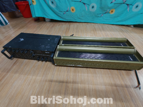 Amplifier with 2 speaker box
